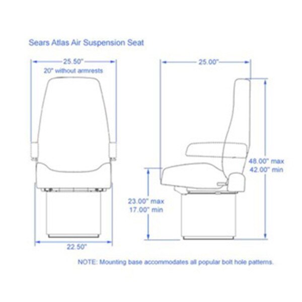 Sears Seating Truck Seat SS3511NRBSNSN Industrial Seats